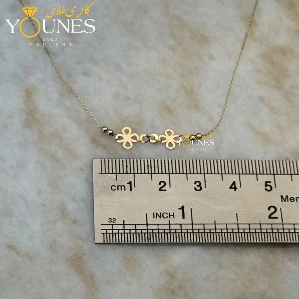 گردنبند طلا گل و بینهایت